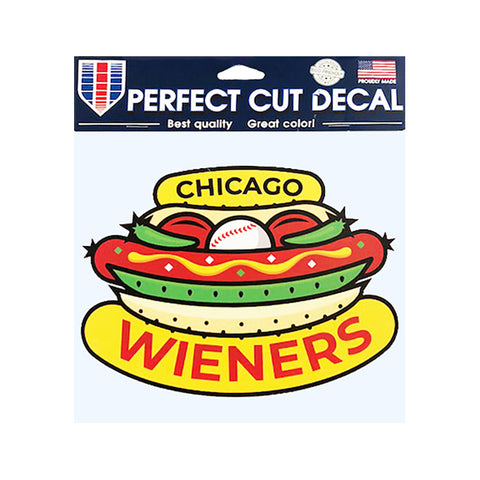 Chicago Dogs WinCraft 4X4 Chicago Wieners Logo Perfect Cut Decal - Chicago Dogs Team Store