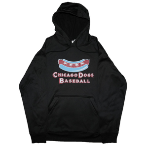 Chicago Dogs Men's Primary Logo Performance Hoodie - Black