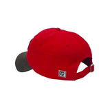 DOGS STRUCTURED SCRIPT PATCH ADJUSTABLE HAT - RED