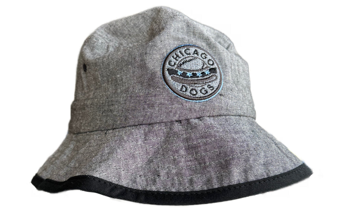 DOGS CIRCLE LOGO BLACK/GREY BUCKET HAT