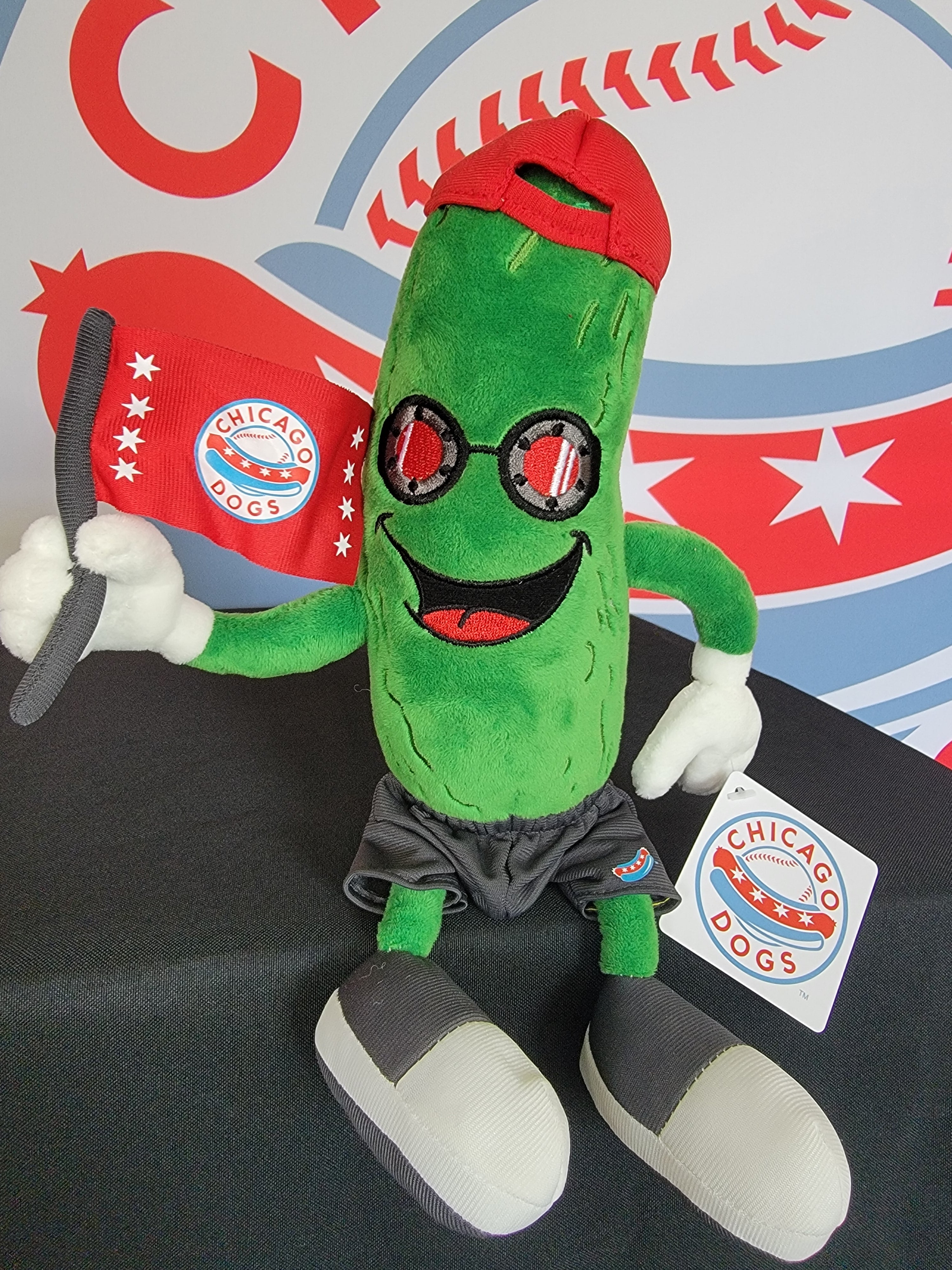 Chicago Dogs Rally Pickle Mascot Plush