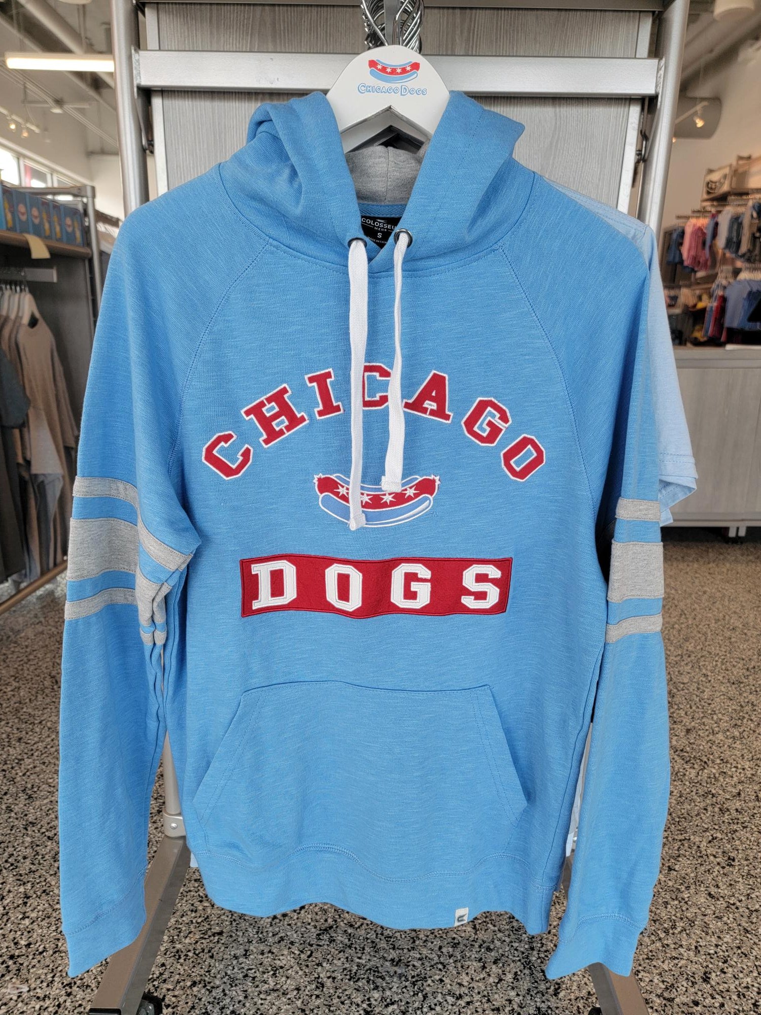 Colosseum Chicago Dogs Hoodie w/ Dogs Patch on Front