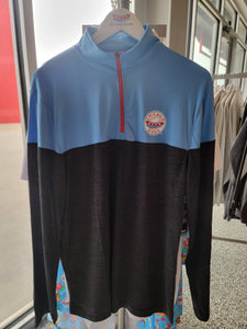COLOSSEUM 1/4 ZIP - Blue/Black