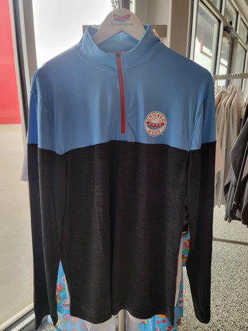 COLOSSEUM 1/4 ZIP - Blue/Black