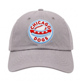 CHICAGO DOGS LIGHT GREY CIRCLE LOGO ADJUSTABLE HAT CAPX