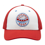 CHICAGO DOGS RED PERFORMANCE STRETCH FIT HAT CAPX