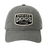 CHICAGO DOGS GRAY BLUE PATCH ADJUSTABLE CAP ZEPHYR
