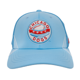 CHICAGO DOGS LIGHT BLUE/BLUE STRETCH FIT HAT