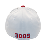 CHICAGO DOGS SECONDARY LOGO RED/WHITE PERFORMANCE STRETCH FIT HAT