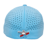CHICAGO DOGS SECONDARY LOGO LIGHT GREY/LIGHT BLUE STRETCH FIT HAT