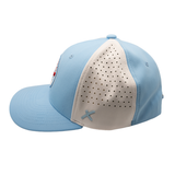 CHICAGO DOGS LIGHT BLUE/WHITE PERFORMANCE STRETCH FIT HAT