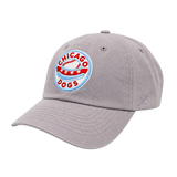 CHICAGO DOGS LIGHT GREY CIRCLE LOGO ADJUSTABLE HAT CAPX