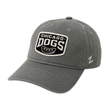 CHICAGO DOGS GRAY BLUE PATCH ADJUSTABLE CAP ZEPHYR