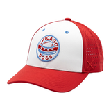 CHICAGO DOGS RED PERFORMANCE STRETCH FIT HAT CAPX