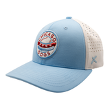 CHICAGO DOGS LIGHT BLUE/WHITE PERFORMANCE STRETCH FIT HAT