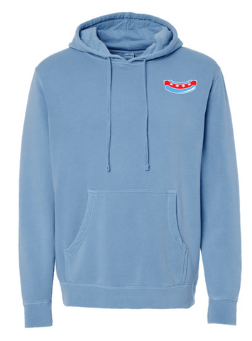 CHICAGO DOGS BLUE EMBROIDERED SECONDARY LOGO HOODIE