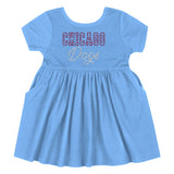 Chicago Dogs Blue Bow Dress