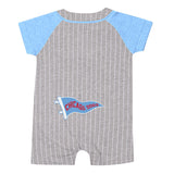 Chicago Dogs Heather Grey / Blue Onesie