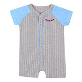 Chicago Dogs Heather Grey / Blue Onesie