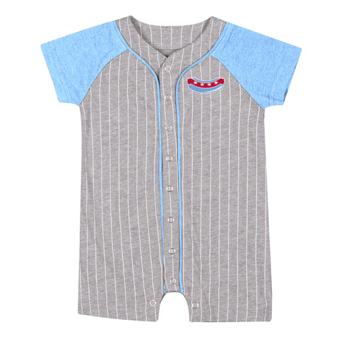 Chicago Dogs Heather Grey / Blue Onesie
