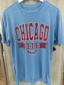 CHICAGO DOGS MEN'S COLOSSEUM BLUE/RED TSHIRT