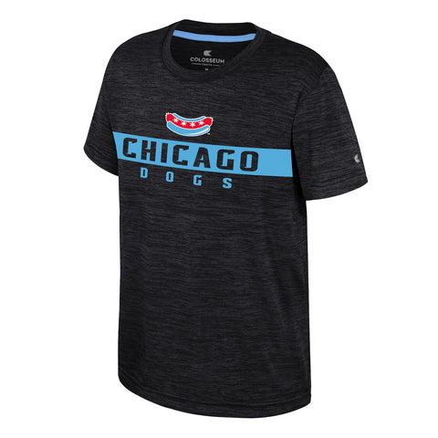 Chicago Dogs Colosseum Youth Blue Stripe SS T Shirt