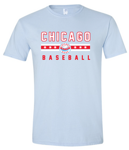 CHICAGO BASEBALL MEN'S SKY BLUE TEE