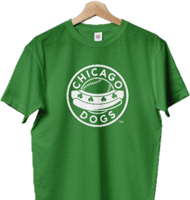 Chicago Dogs St Patricks T Shirt Youth