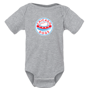 Chicago Dogs Grey Onesie