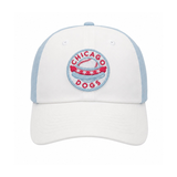 CHICAGO DOGS WHITE/PINK/LIGHT BLUE ADJUSTABLE HAT