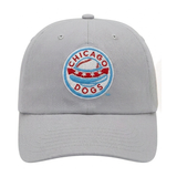CHICAGO DOGS LIGHT GREY CIRCLE LOGO ADJUSTABLE HAT