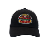 CHICAGO WIENERS BLACK/WHITE UNSTRUCTURED MESH SNAPBACK