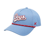 Chicago Dogs Script Blue w/ Red Rope