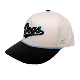 Dogs Script Logo Adjustable Hat - Stone/Black w Rope