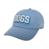 DOGS LIGHT BLUE "DOGS" CHAIN STITCH ADUSTABLE HAT