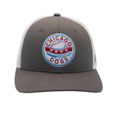 CHICAGO DOGS GREY/WHITE MESH SNAPBACK
