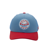 CHICAGO DOGS YOUTH BLUE/RED MESH SNAPBACK