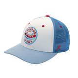 CHICAGO DOGS CIRCLE WHITE/BLUE MESH SNAPBACK