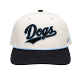 Dogs Script Logo Adjustable Hat - Stone/Black w Rope