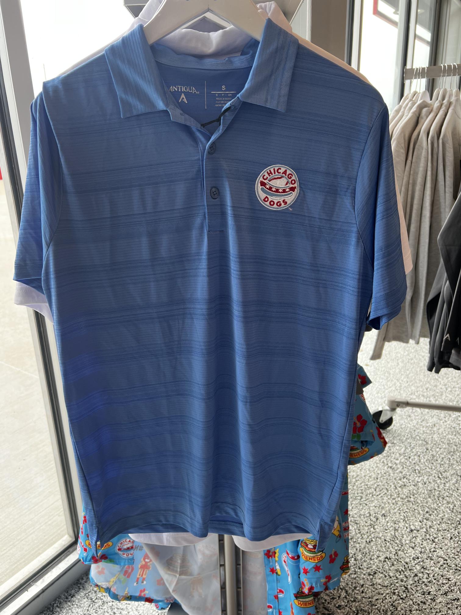 Chicago Dogs Antigua Blue Line Polo