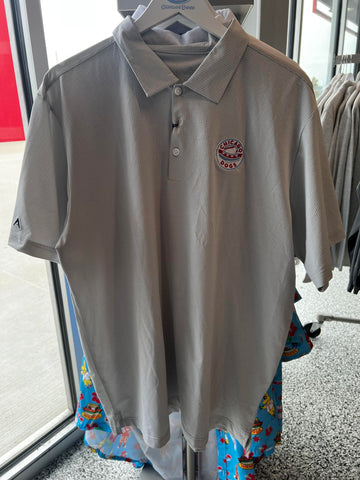 Chicago Dogs Antigua Grey Checked Polo