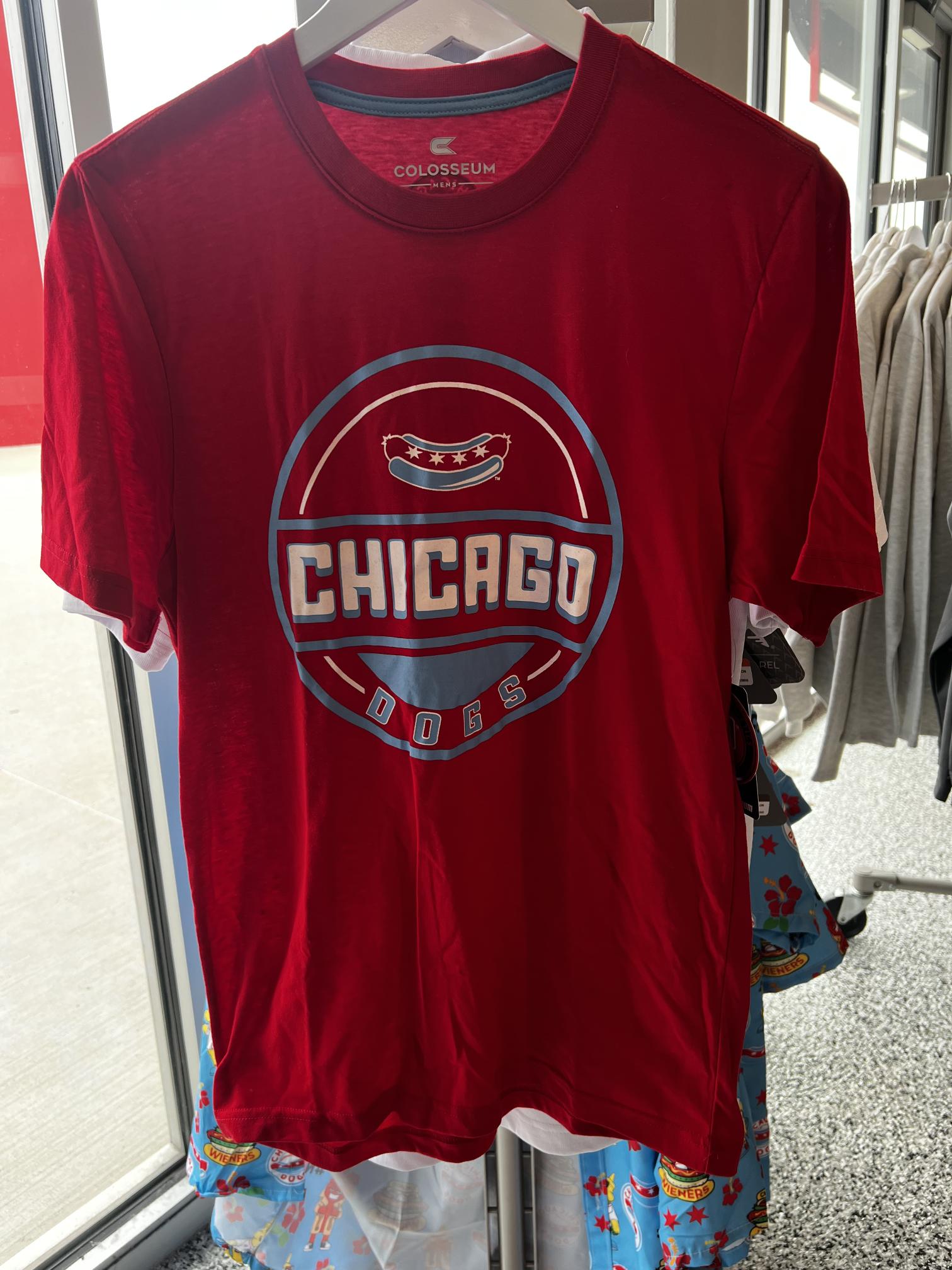 CHICAGO DOGS MEN'S COLOSSEUM RED CIRCLE W/ CHICAGO