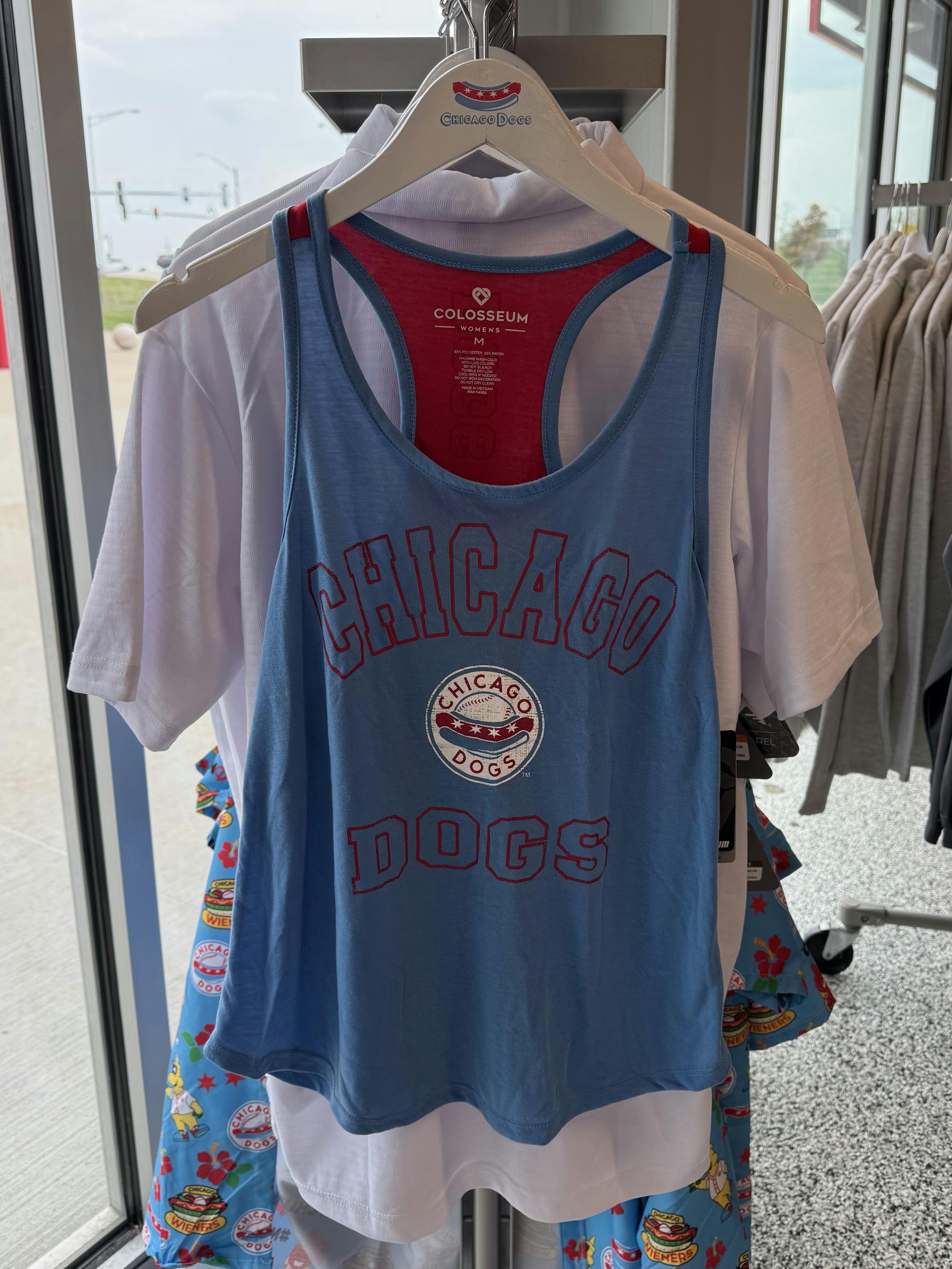 Chicago Dogs Colosseum Red/Blue Circle Logo Women's Tank