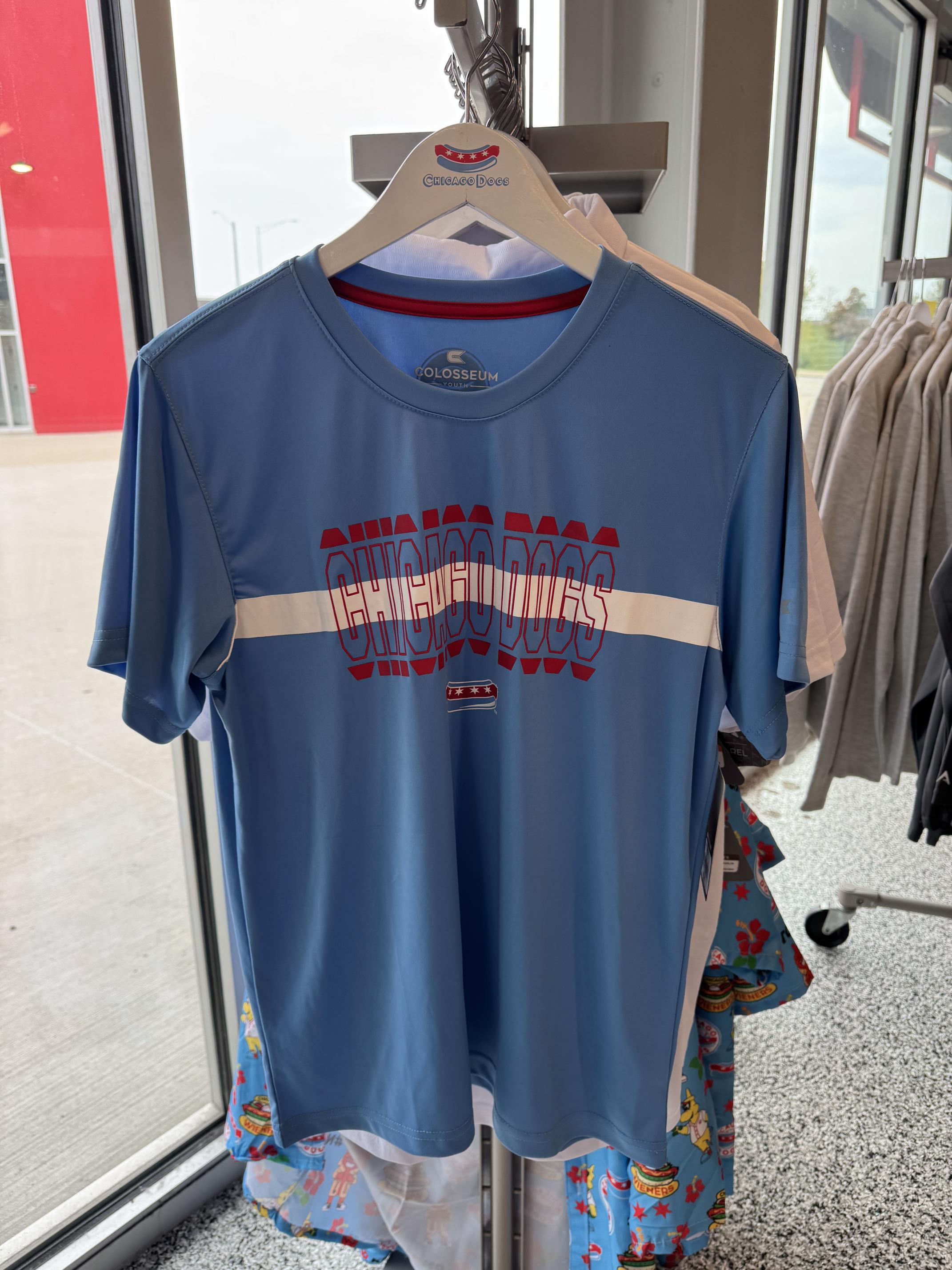 CHICAGO DOGS COLOSSEUM YOUTH BLUE W/ WHITE LINE