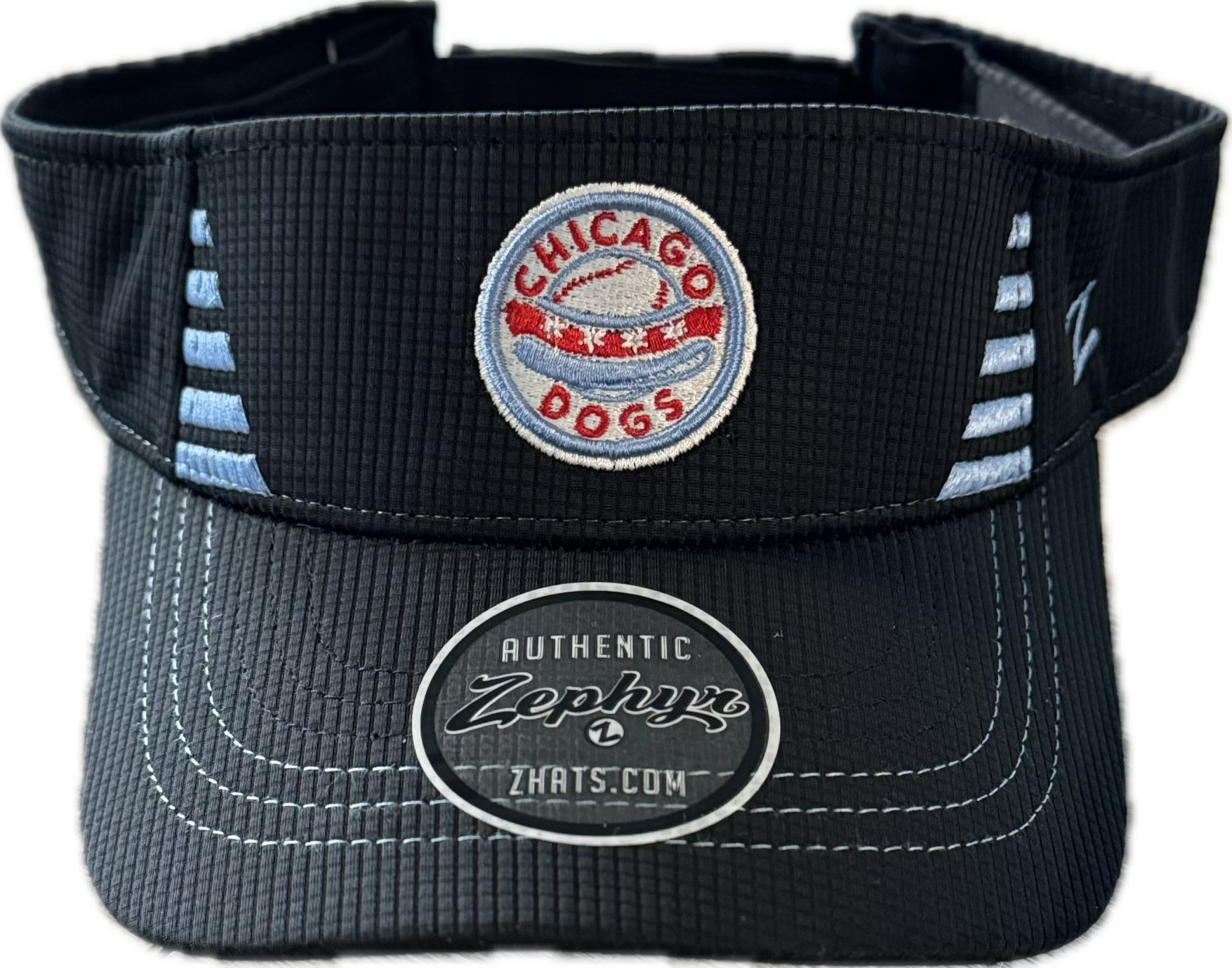 DOGS CIRCLE LOGO BLACK VISOR