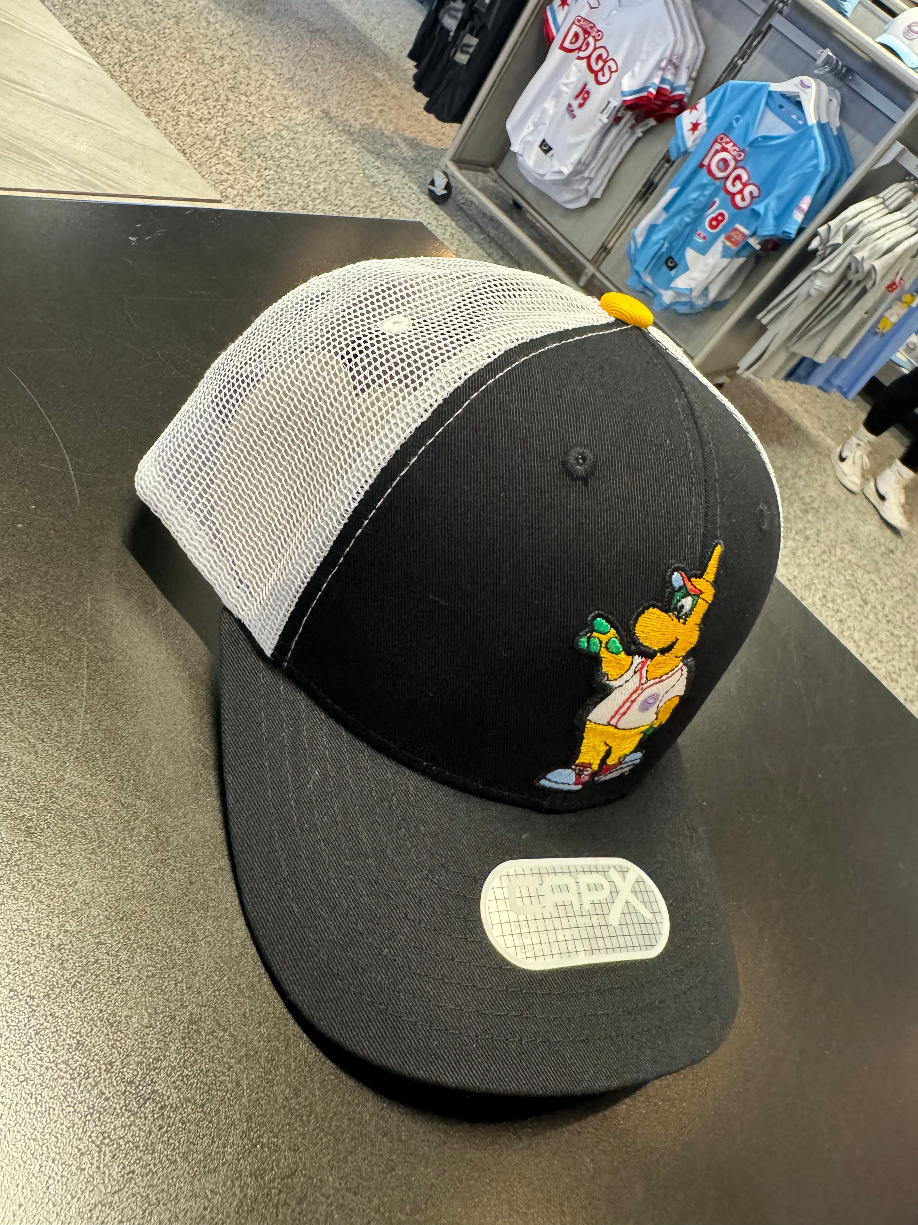 CHICAGO DOGS SQUEEZE MASCOT MESH SNAPBACK