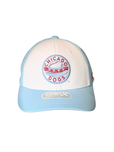 CHICAGO DOGS LIGHT BLUE / WHITE STRETCH FIT HAT
