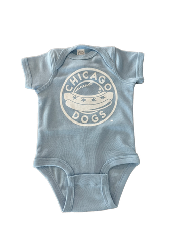 Chicago Dogs Light Blue Onesie