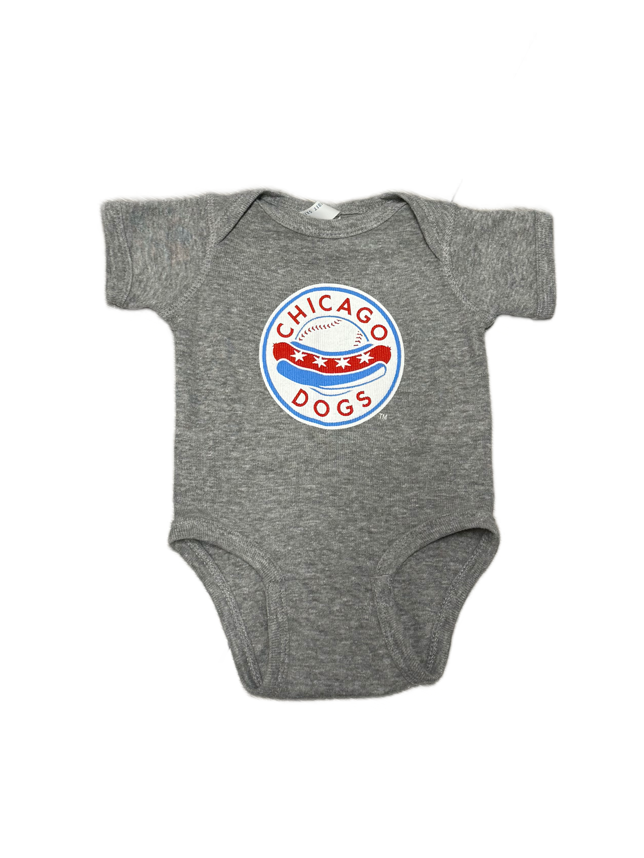 Chicago Dogs Grey Onesie