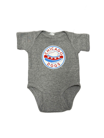 Chicago Dogs Grey Onesie